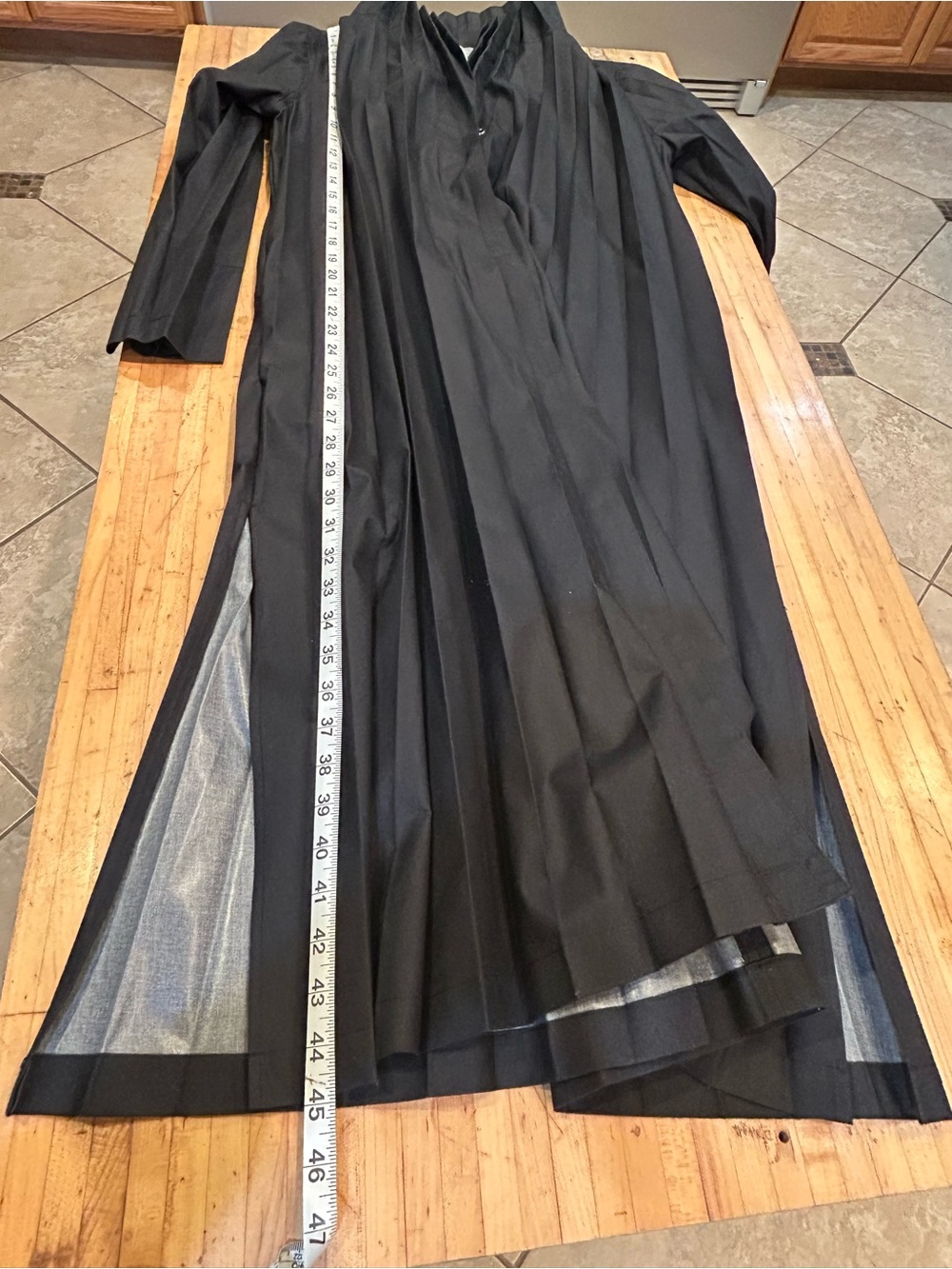 MarlaWynne Black Pleated Trench Coat - Picture 7 of 9